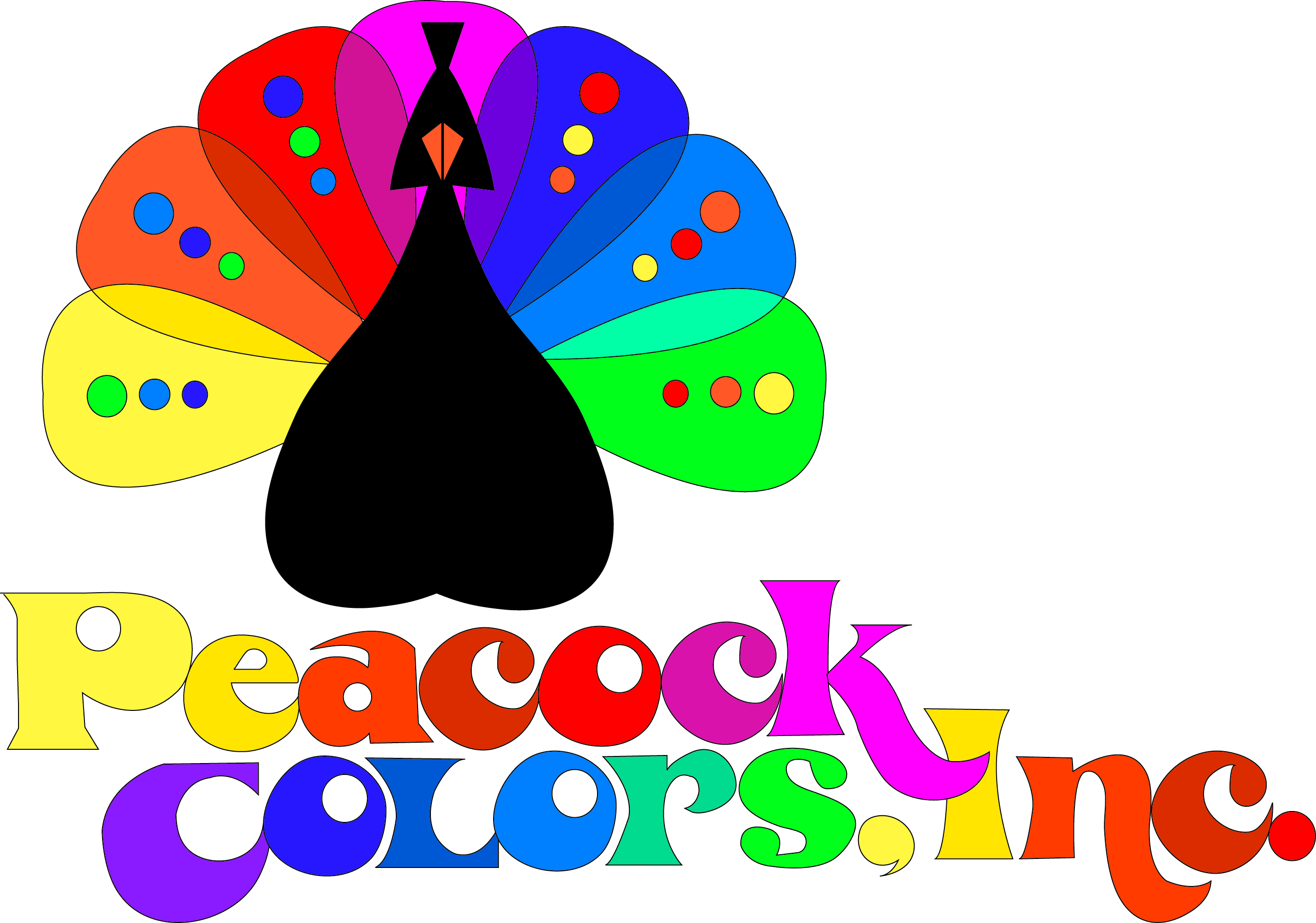 Vortex Liquid Color & Peacock Colors